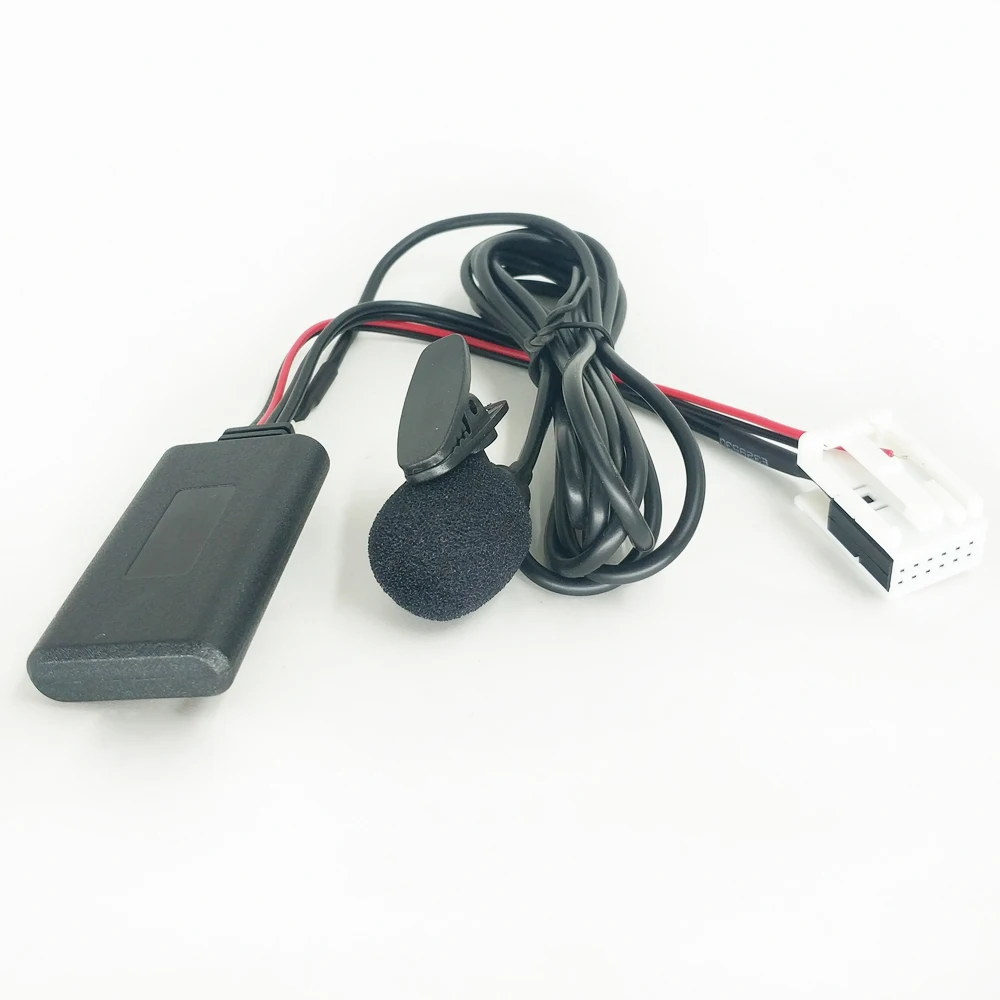 bluetooth microphone Biurlink Bluetooth AUX аудио адаптер беспроводной телефонный звонок микрофон громкой связи 12Pin разъем для peugeot RD4 радио - Название цвета: bluetooth microphone