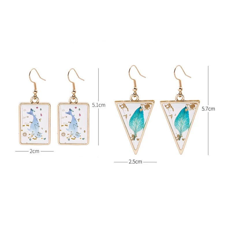 

New Korean Statement Earrings for women Transparent Cute Arcylic Geometric Dangle Drop Earings Brincos 2021 Fashion Jewelry Gift