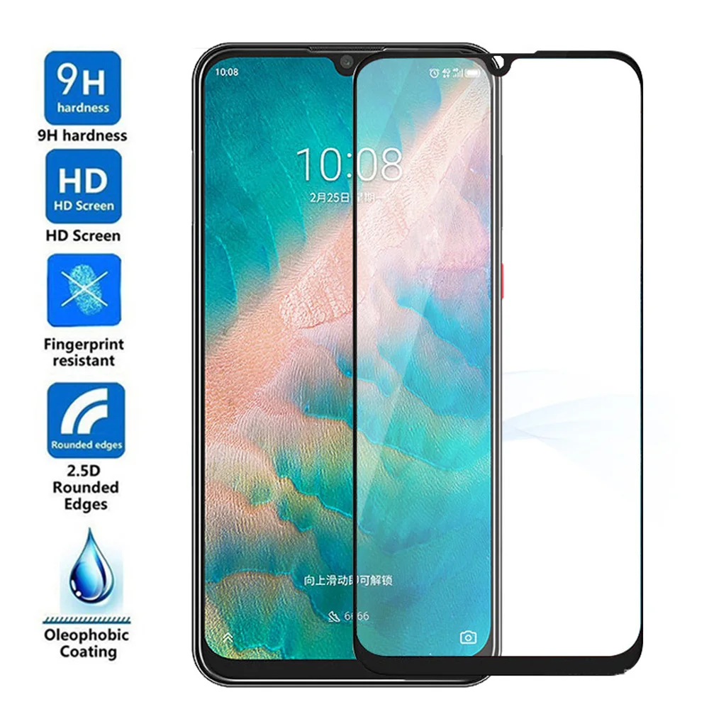 3D 9H черное закаленное стекло для zte Blade V10 Взрывозащищенная стеклянная пленка