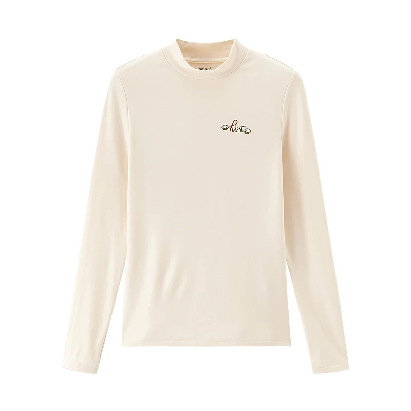 INMAN осенне-зимняя женская футболка высокотехнологичная для молодых девушек с