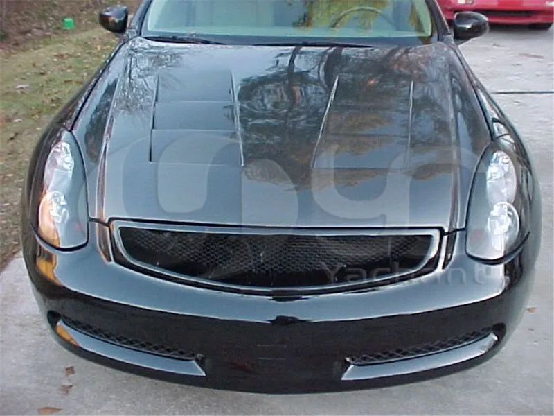 Углеродное волокно CF передняя решетка подходит для 2003 2007 G35 2D Coupe JDM СТИЛЬ сетки|grill