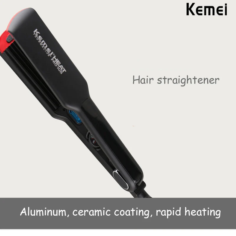 KEMEI Выпрямитель для волос гофрированные щипцы завивки керамические