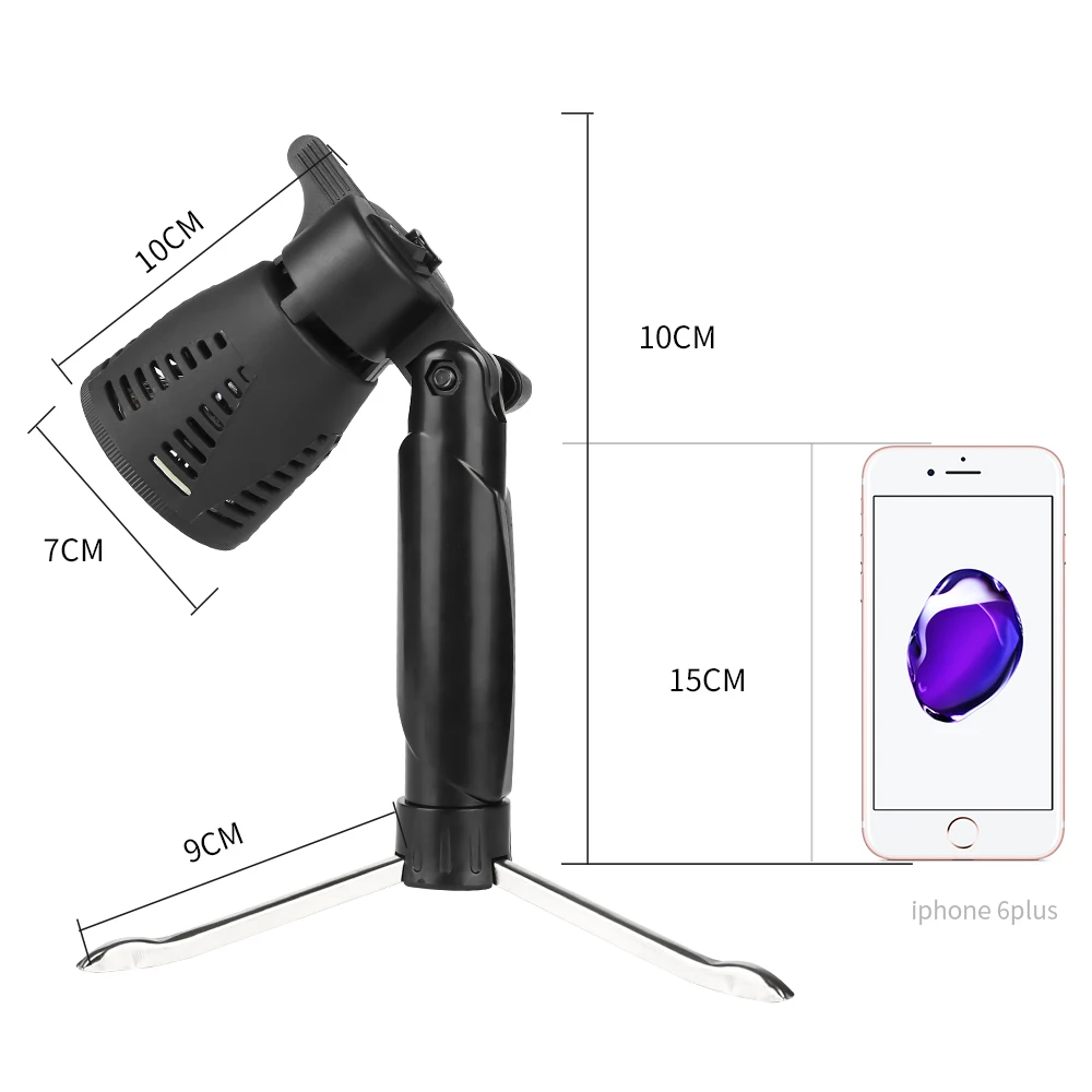 Настольный светильник для фотосъемки светодиодный непрерывный Мини Портативный