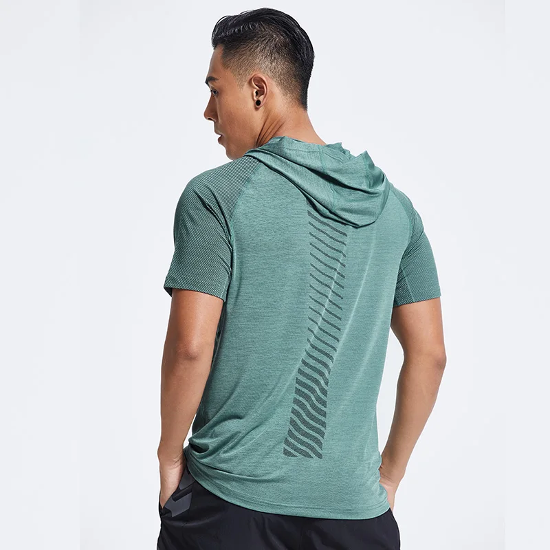 Мужская куртка с капюшоном для бега спортивная одежда фитнеса пешего туризма