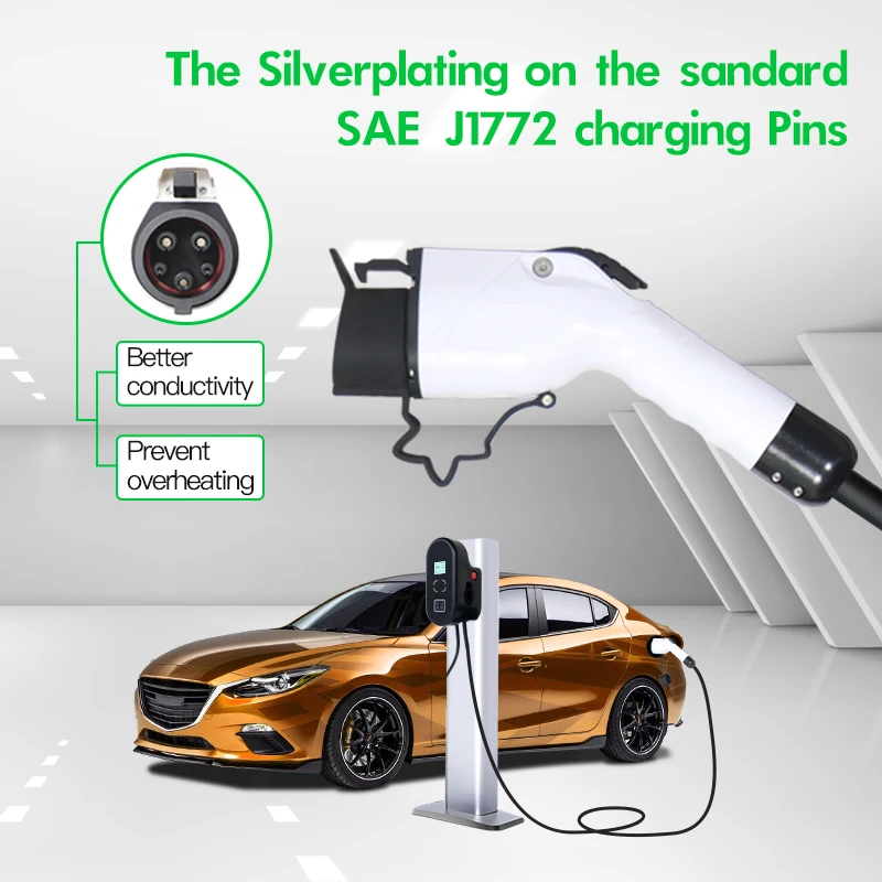 

Type 1/2 Wallbox 7.2kw Sae j1772 EV Car Charger Electric Vehicle Charging Station EVSE Level 2