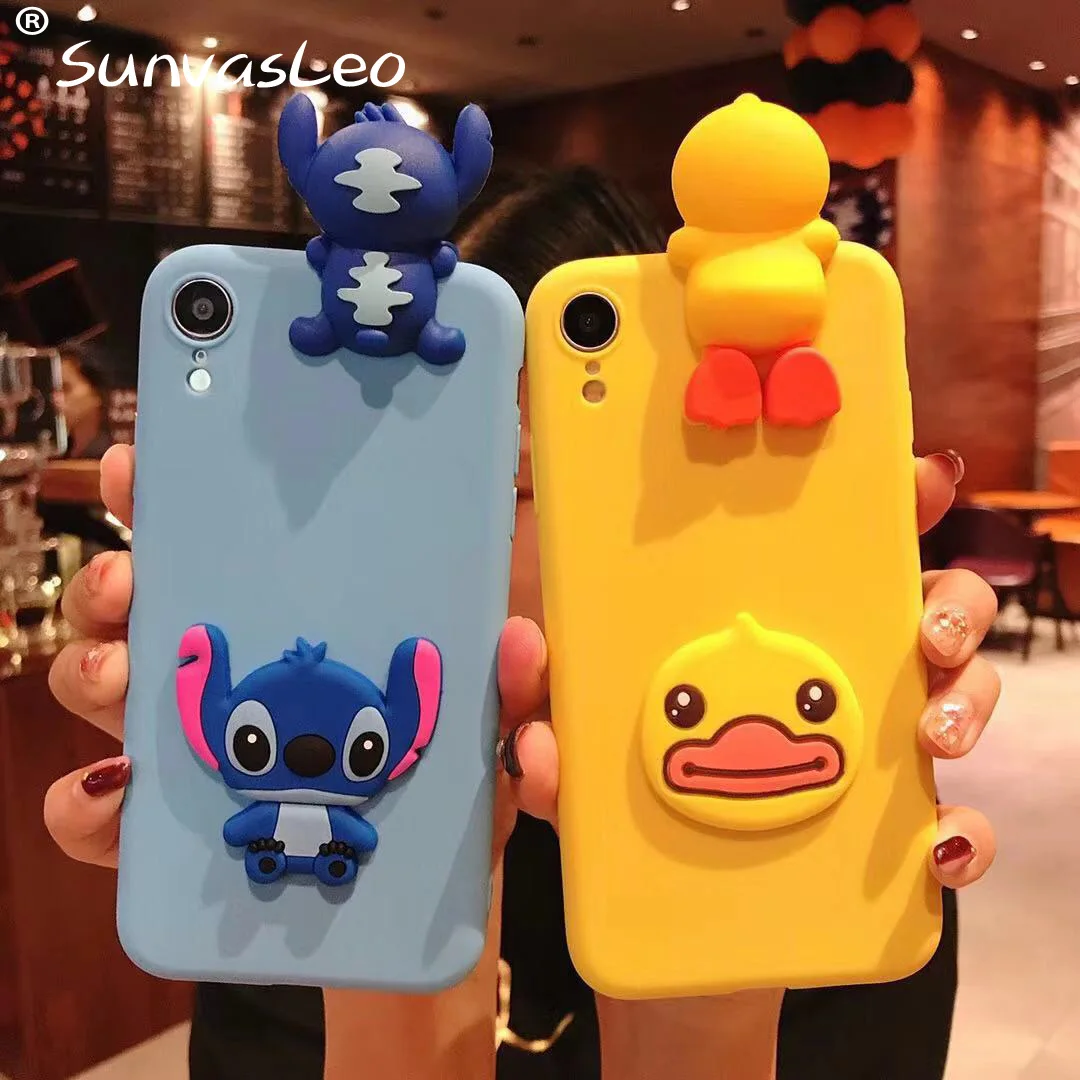 3D мультфильм животных мягкий чехол для телефона задняя крышка для samsung S6 S7 S8 S9 S10E S10 Плюс/M10 M20 M30/Note 8/9 A20 A30 A40 A50 A70