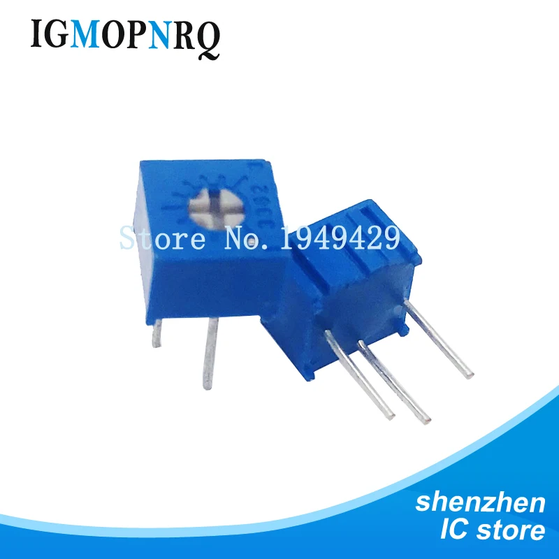 

10 шт./лот 3362P-1-501LF 3362P 501 500R ohm Trimpot Триммер Потенциометр переменный резистор новый оригинальный