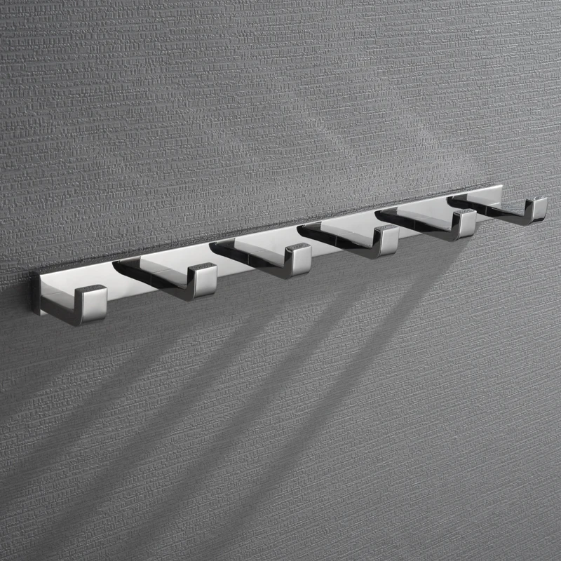 Sus304 крючок из нержавеющей стали для ванной пальто ключей многорядный двери за