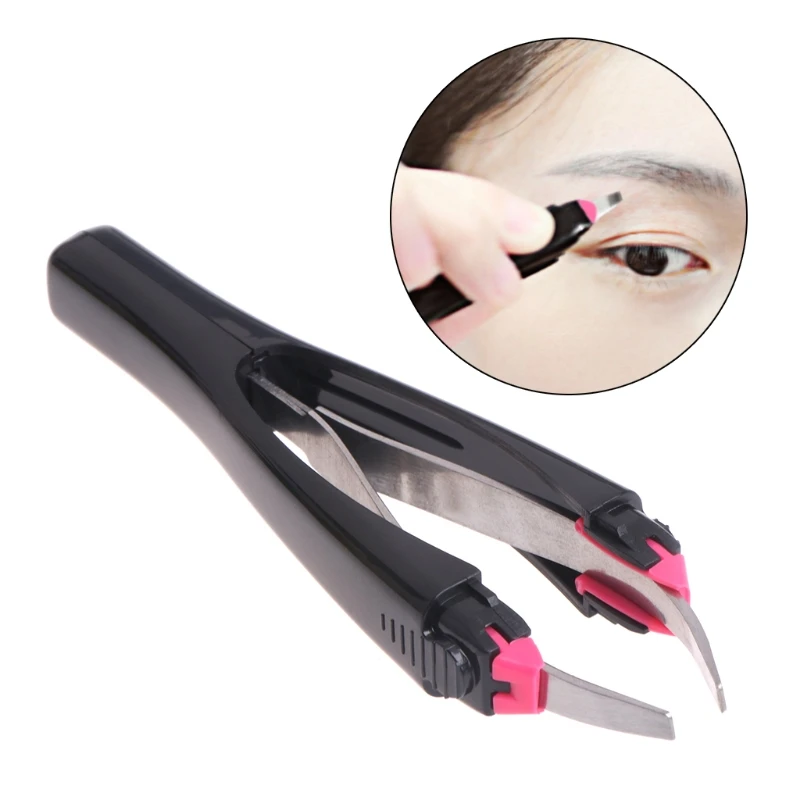 

Automatically Retractable Non-slip Cosmetic Eyebrow Tweezers Hair Removal Tools