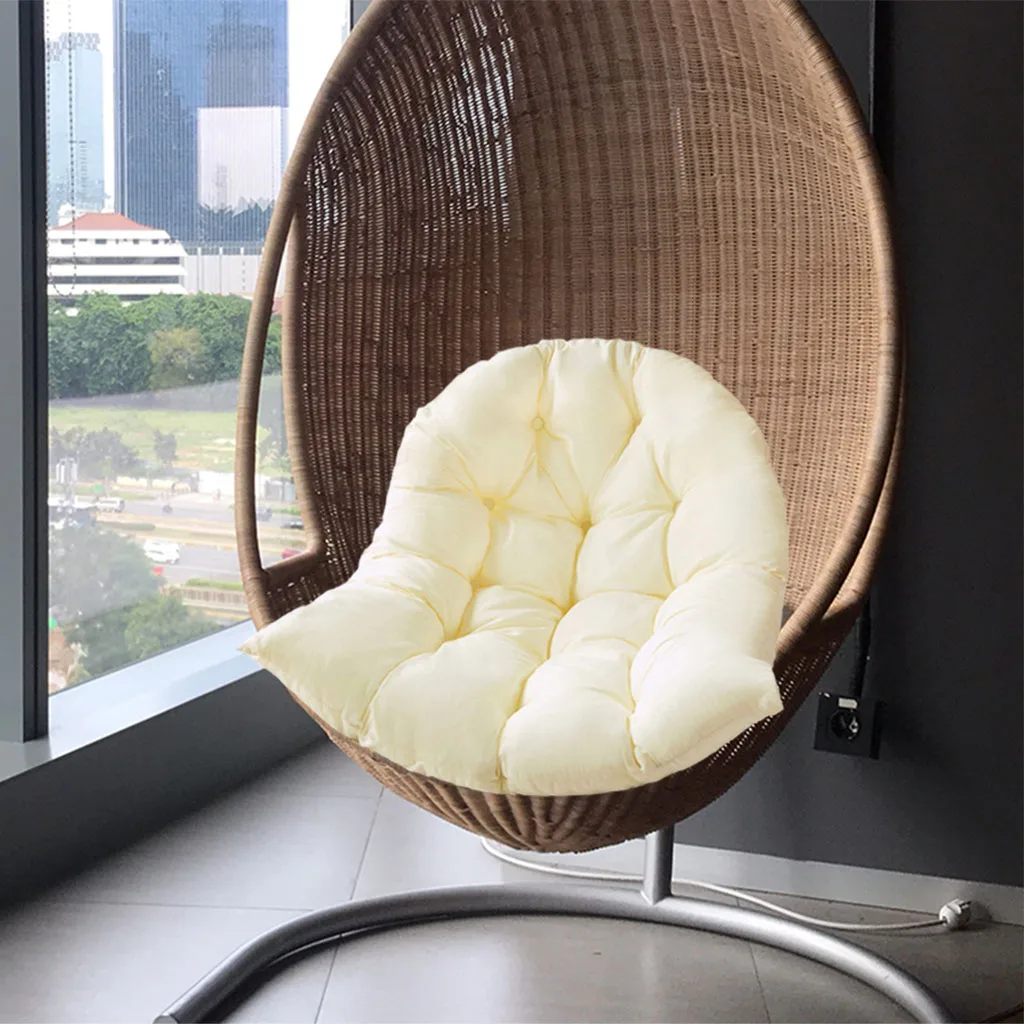 Replacement Swing Chair Cushion Hanging Chair Cushion Solid Color Soft Outdoor Indoor Rocking Egg Hammock Cradle Pads No Chair images - 6