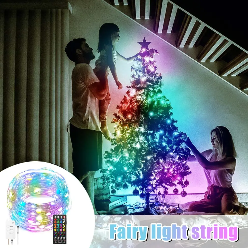 

USB LED String Light Wireless App Control String Lights Lamp Waterproof Outdoor Fairy Lights For Party Outdoor Indoor Decor