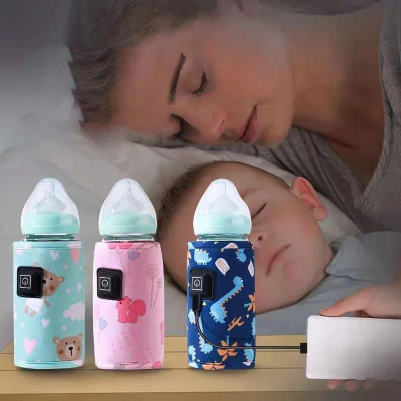 

Portable USB Baby Bottle Warmer Travel Milk Warmer Infant Feeding Bottle Heated Cover Insulation Thermostat Food Heater hot