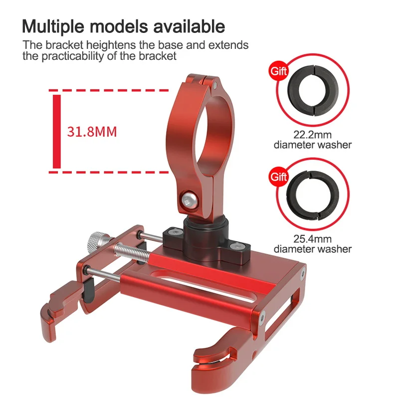 Велосипедный держатель для телефона GUB P30 CNC MTB вращающийся на 360 градусов