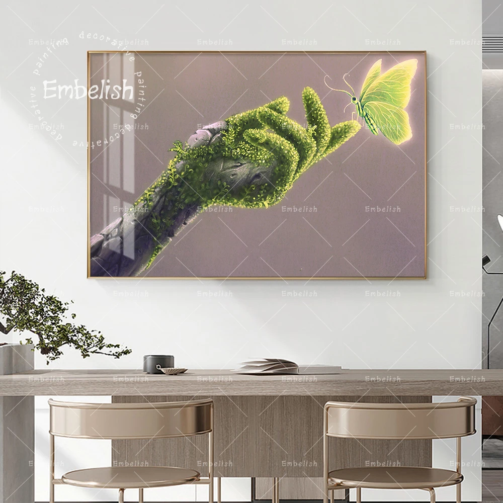 

Embelish Surreal Artwork Broken Hand With Butterfly HD Print Canvas Paintings For Living Room Artworks Home Decor Wall Posters