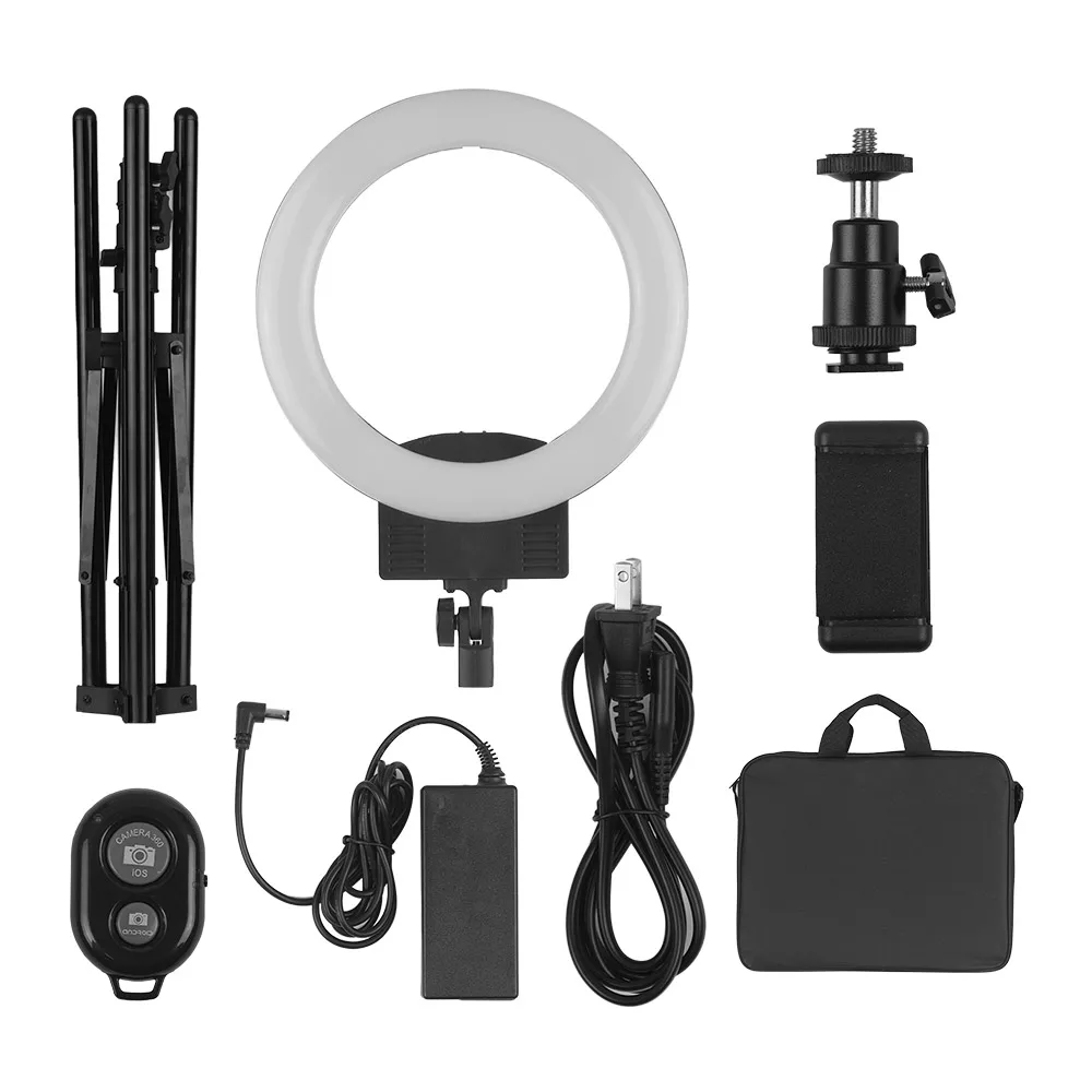 Портативное кольцо-держатель для телефона 12 Дюймов 30 Вт 3200K-5600K LED студийной