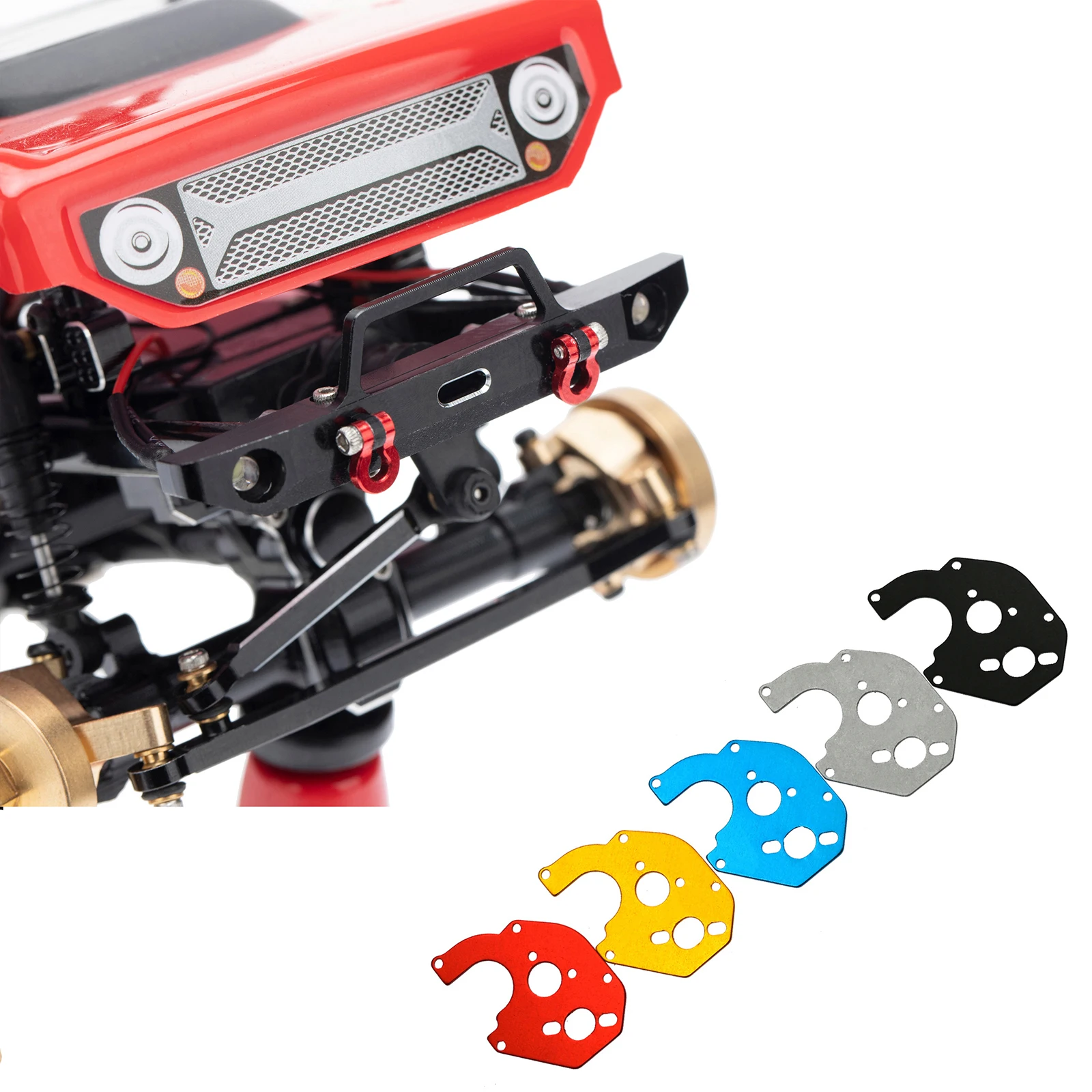

Металлическая коробка передач с фиксированным кронштейном для 1/24 Axial SCX24 90081 для скалолазания SCX10