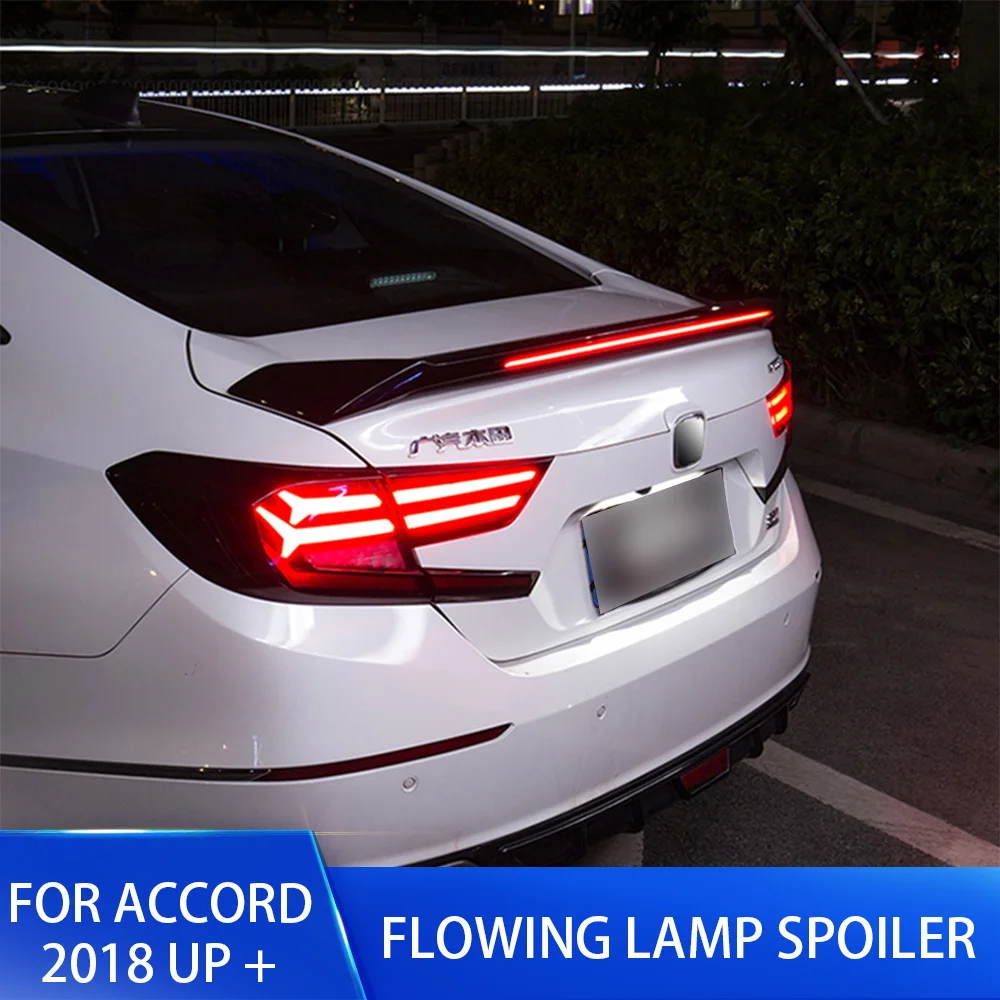 Спойлер для заднего крыла нового дизайна Honda ACCORD 2018 2019 Тормозная лампа крышка