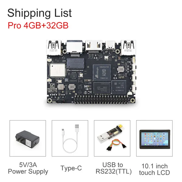 Khadas VIM3 одноплатный компьютер Amlogic A311D с 5,0 топами NPU AI tensorflow x4 Cortex-A73 x2 A53 ядрами SBC android linux