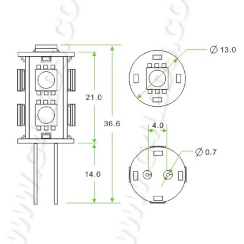 G4 светодиодные лампы 5050SMD 9 светодиодов 1 6 Вт Холодный белый морской свет лодочный