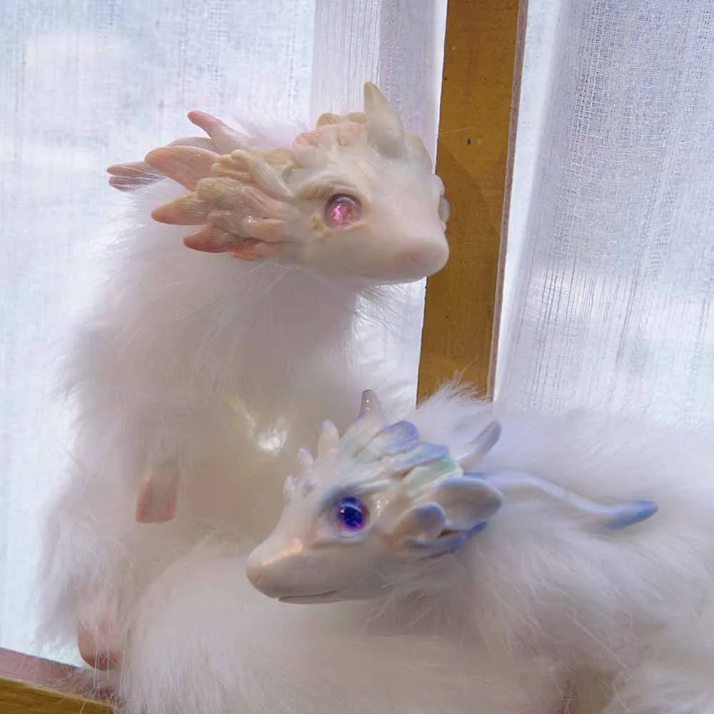 

Dragon Doll Christmas Decorations Handmade Home Decoration Holiday Gifts for Child Spouse Plush Toy Begonia and Hibiscus