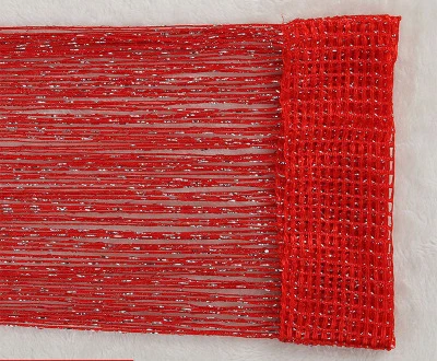 red 1x2 м струнная занавеска блестящая кисточка линия занавески s для гостиной кухни окна двери делитель драпировка Декор балдахин - Цвет: red