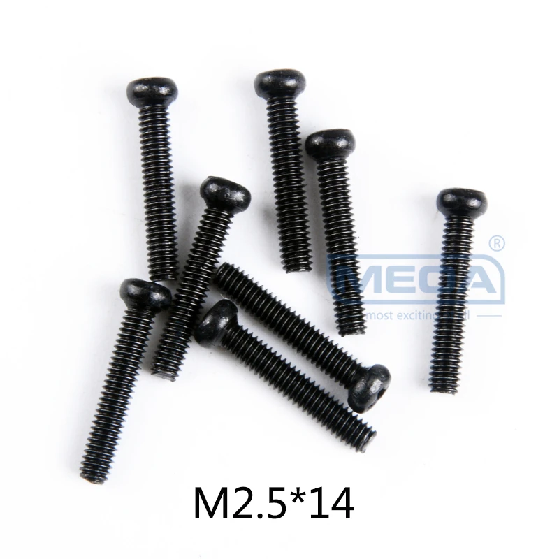 Wltoys 12428 RC автомобиль запасные части саморезы с полукруглой потайной головкой Винты с плоской головкой и крестообразным шлицем половина штифт M2 M2.3 M2.5 M3 M4 винты для RC автомобиль