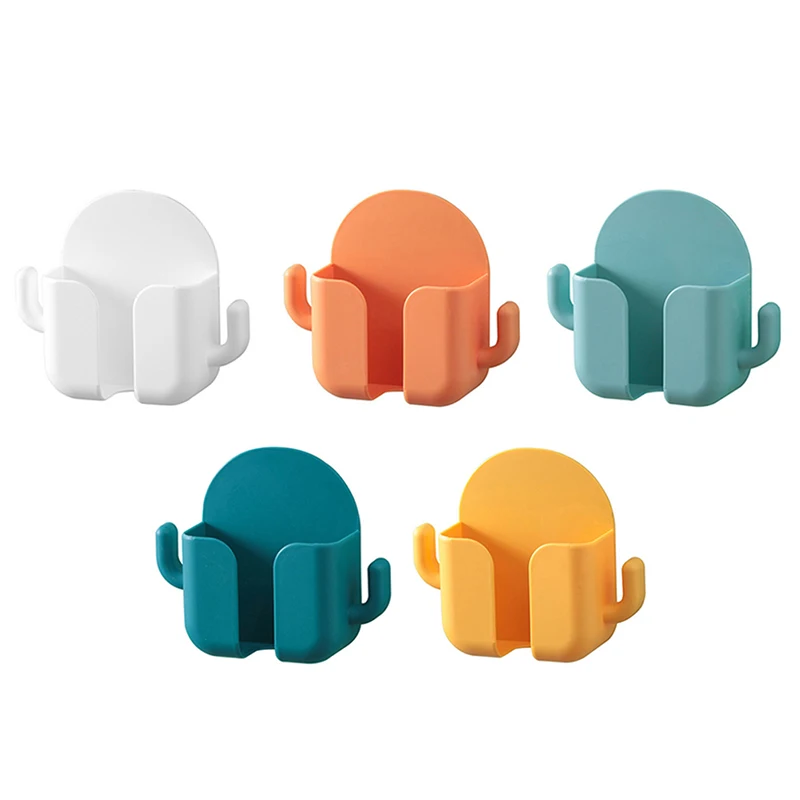 

Wall-mounted Storage Box Hole Puncher Free Tv Remote Control Storage Installation Charging Multifunctional Hook