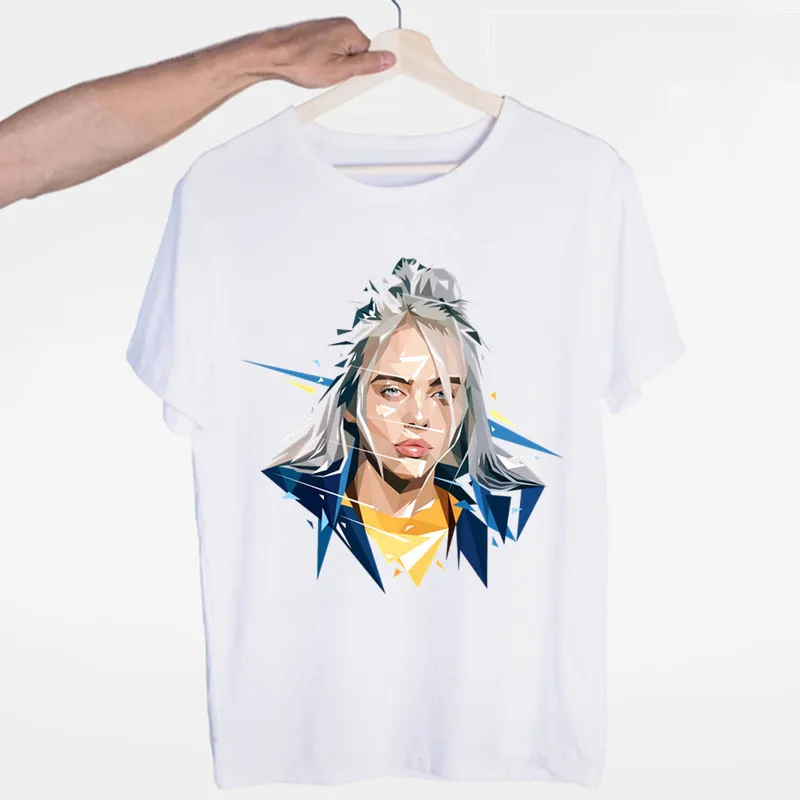 Billie Eilish уличная Футболка мужская s футболка Мягкая футболка Homme модная певица Harajuku рубашка Мужская/Женская - Цвет: A05-6