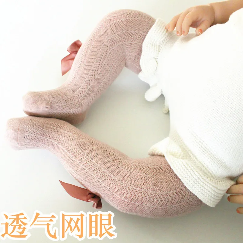Baby Tights Summer Infant Conjoined Thin Paragraph Child big PP Mesh Breathable Render of the Girls Pantyhose | Детская одежда и