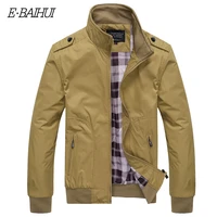 e baihui brand men jacket coat autumn winter overcoat outwear casual solid slim fit stand collar zipper men jackets coats g020