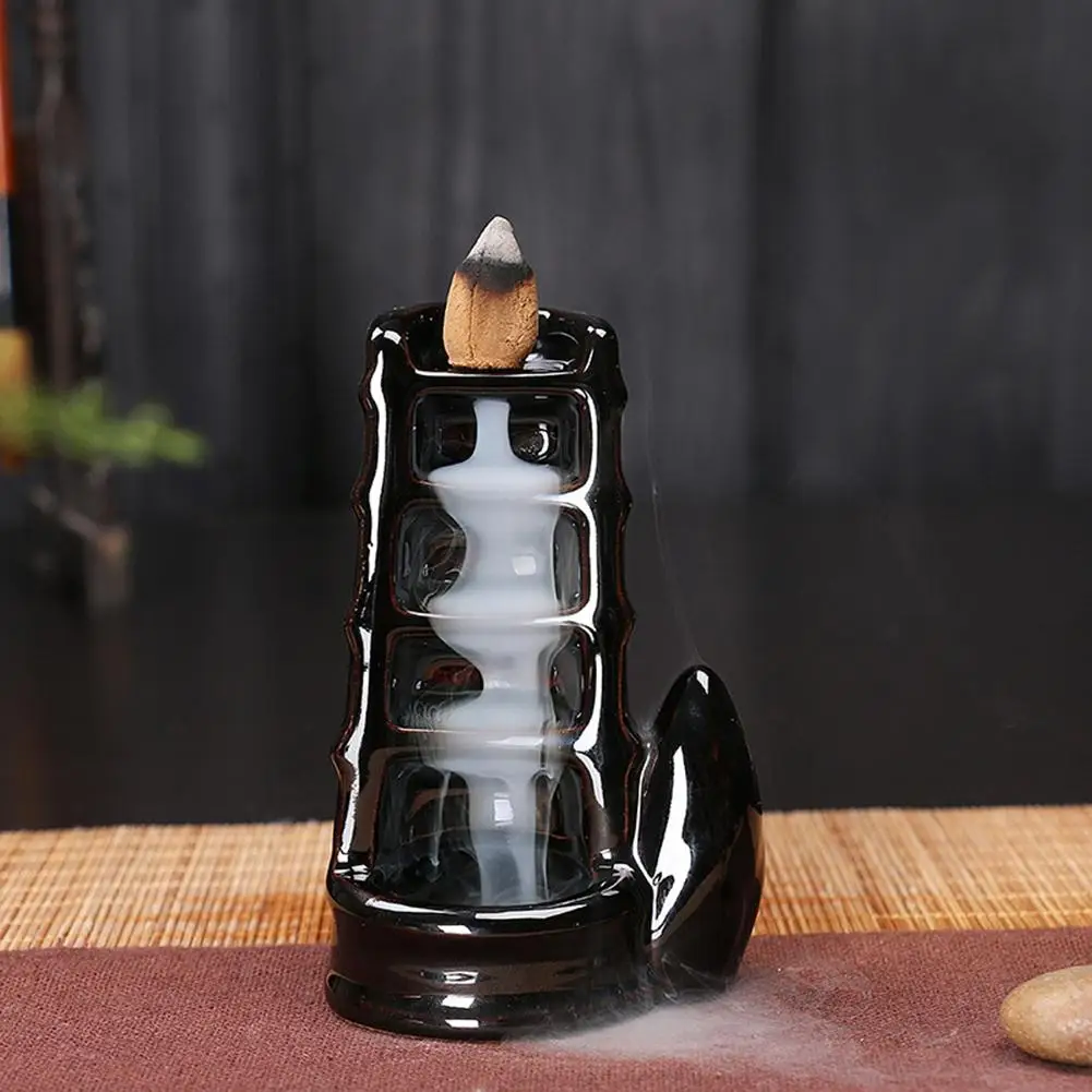 

Ceramic Waterfall Backflow Design Incense Burners Holder Censer Diffuser Exquisite Home Decoration