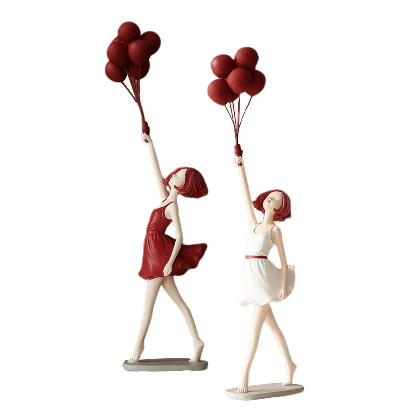 

Resin Balloon Girl Sculpture for Room Decoration Handcrafted Art Sculpture for
