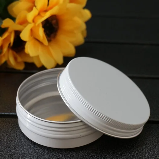 Портативная пустая круглая алюминиевая коробка 60 г 68*25 мм металлические жестяные