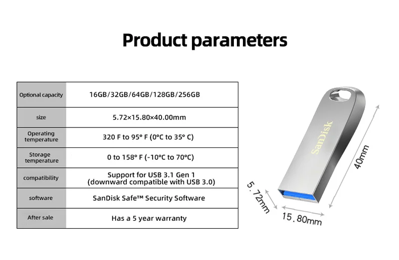 USB 3 1 флеш-накопитель SanDisk металлический оригинальный макс. 150 МБ/с./с CZ74 128 ГБ 64 32 16