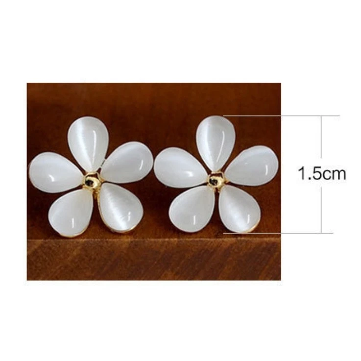 Пять лепестков серьги кошачий глаз подарки 1 пара Женские Ювелирные изделия из