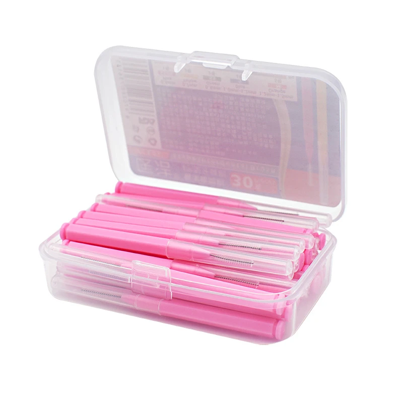 30 Pcs L Shaped Interdental Brush Denta Floss Cleaners Orthodontic dental teeth Toothpick Oral Care tool |