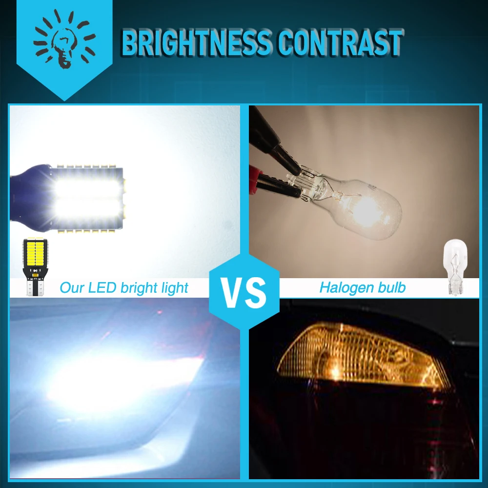Светодиодная лампа T15 для Toyota CHR RAV4 Camry Auris Hilux Prius Celica Ipsum Verso Wish Lamp 921 912 W16W |
