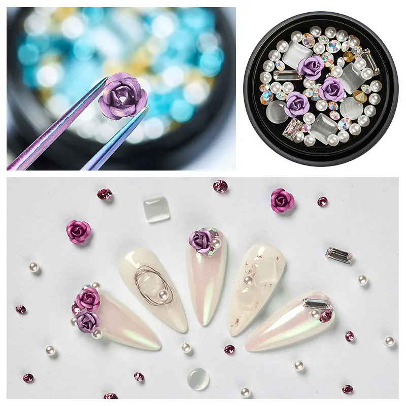 1/2 шт./набор декоративные 3d-пинцеты для ногтей | Красота и здоровье