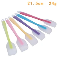 1pcs translucent 21cm small silicone spatula cake cream spatula for home kitchenbaking dessert chefs tool