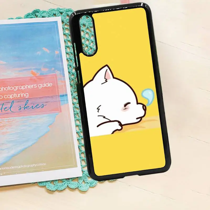 

Yellow Giraffe Cat cute animal Anti-fall luxury Phone Case funda PC for iPhone 11 12 pro XS MAX 8 7 6 6S Plus X 5S SE 2020 XR