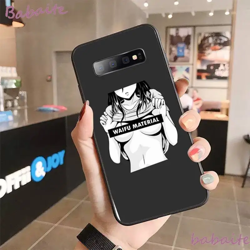 

Babaite Sugoi Senpai Anime Waifu Phone Case for Samsung GALAXY S6 Edge S7 S7 plus s20 s10 s20 ultra s10plus Edge S8 S9