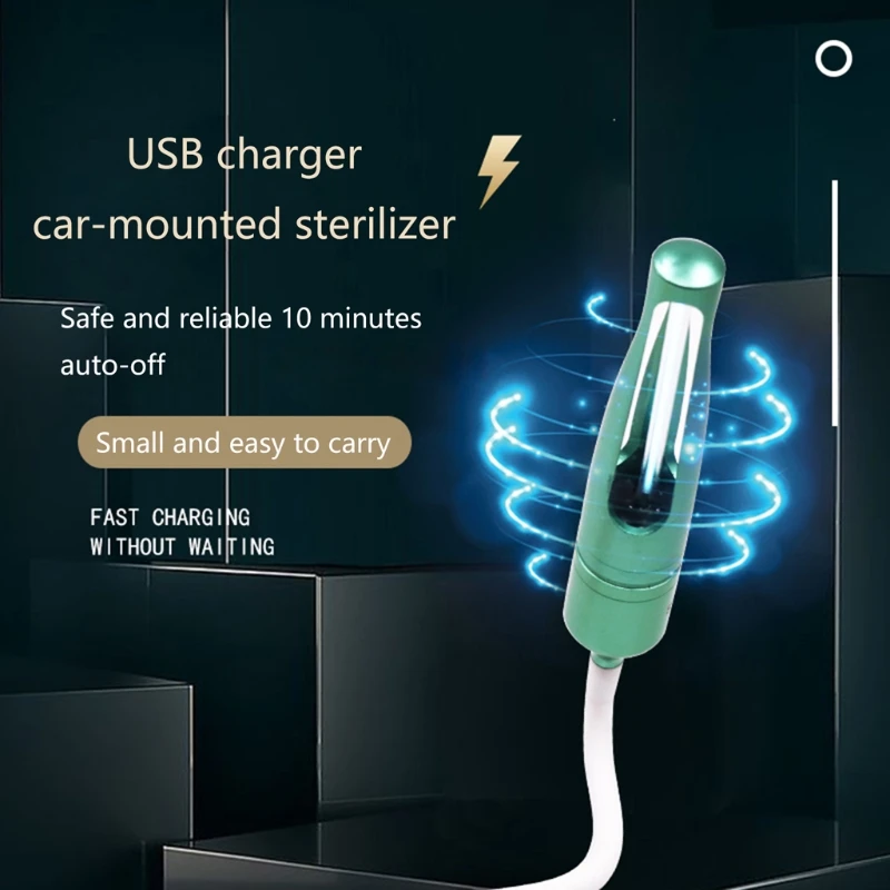 

Newest USB UV Disinfection Lamp Auto Car Fresh Air Ionic Purifier Sterilizer Light for Car home
