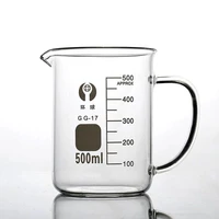 beaker with handle borosilicate glassmeasuring cup beaker mug with pouring spout 50 800ml
