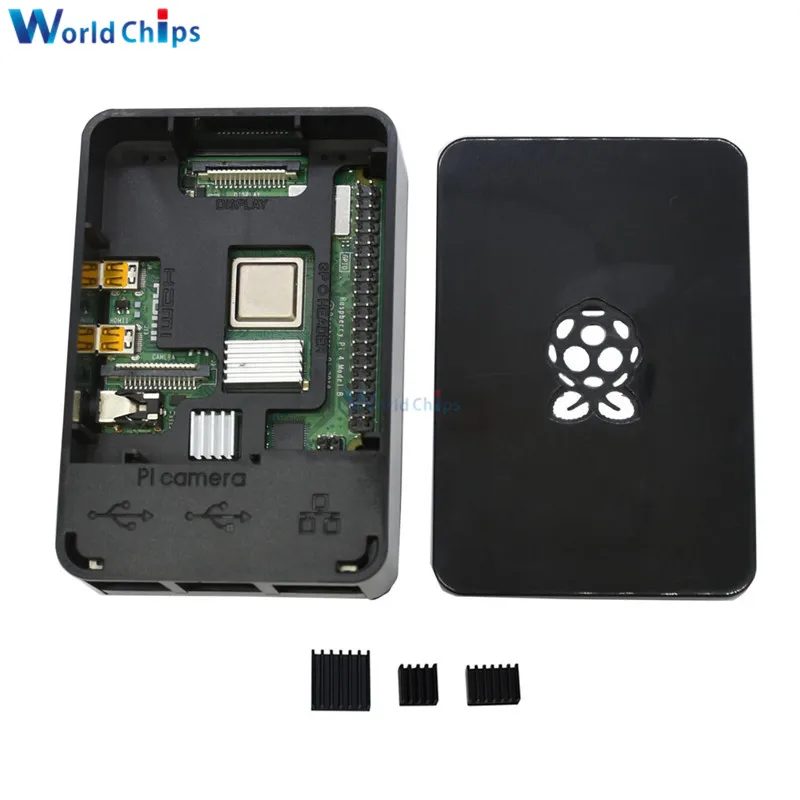 Чехол для Raspberry Pi 4 черный белый прозрачный чехол из АБС-пластика пластиковый