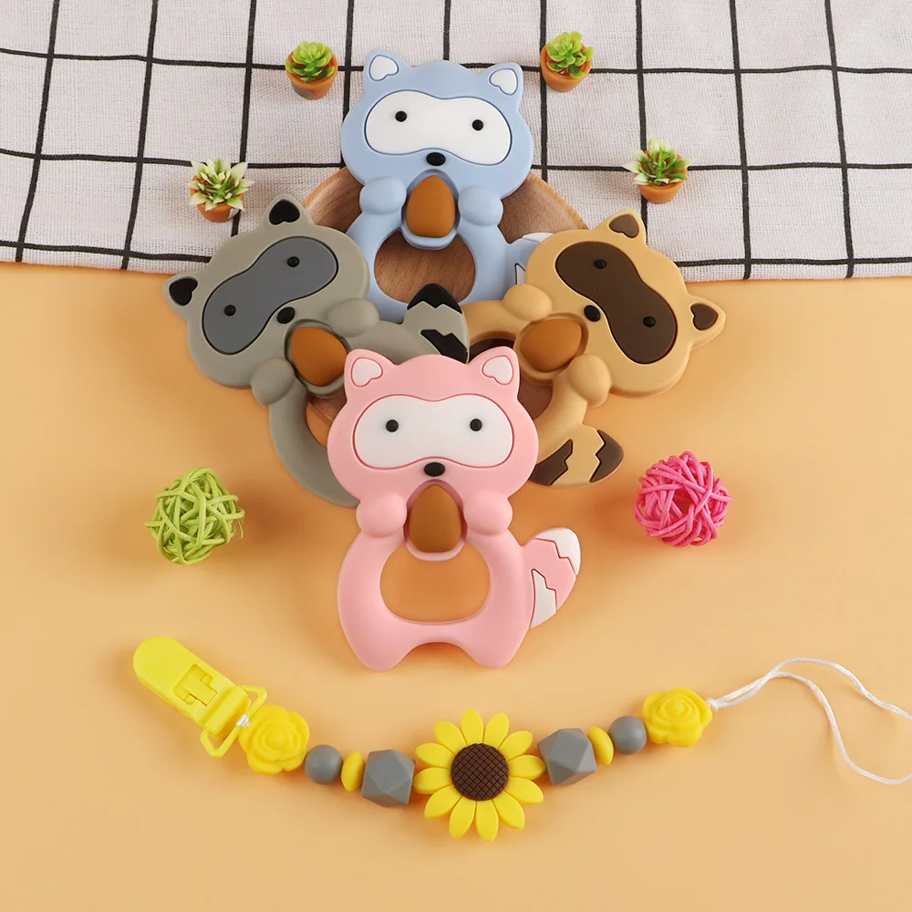 Kovict-mordedor de silicona para beb&eacute;, collar de chupete, accesorios masticables, juguetes de enfermer&iacute;a, 5/10 piezas-3