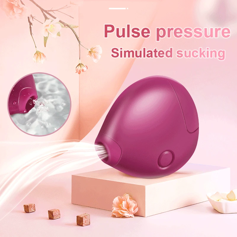 Клиторальный сосательный вибратор мини 4 режима Вибрация оральный лизание