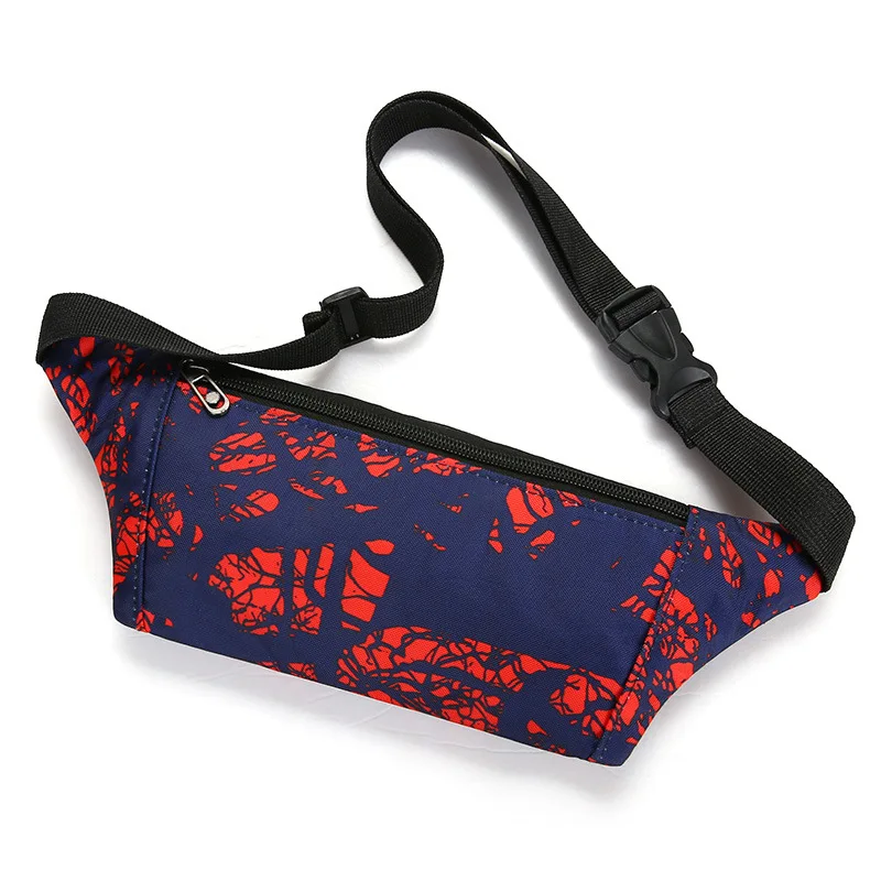 

2021 Summer New Women Waist Bag Waterproof Nylon Leisure Bag Three Layer Versatile Small Men's Bag Sports Mobile Phone Bag