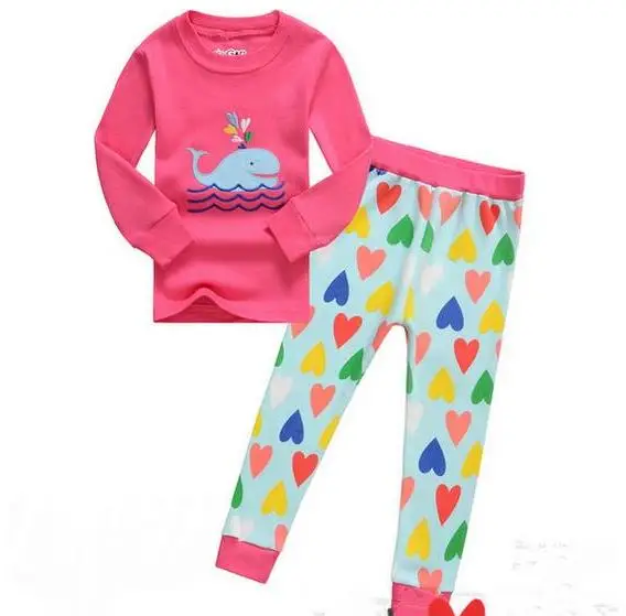 STYLE 8 Детская одежда комплект детской одежды, пижамные комплекты для мальчиков одежда для сна для девочек Детская Пижама, детская Ночная одежда с машинками, домашняя одежда - Цвет: STYLE 8