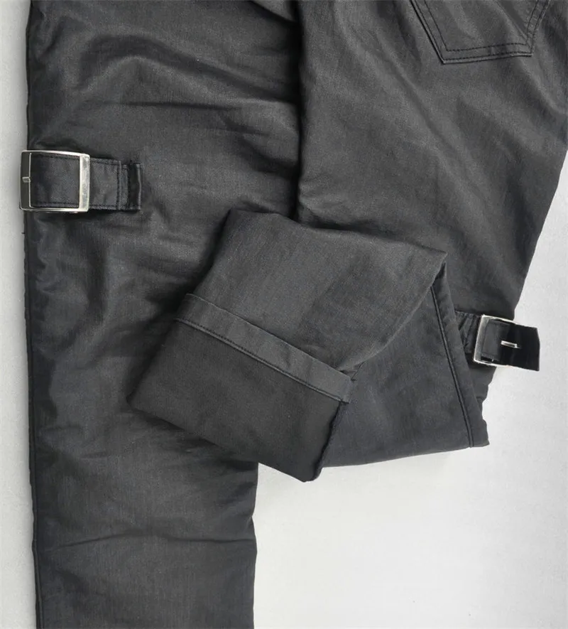 Мотоциклетные джинсы высокого качества для мужчин и женщин кожаные брюки с