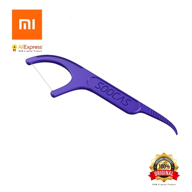Зубочистки для зубочистки Xiaomi Soocas зубная нить Скребок 3 в 1 Xiaomi Soocare профессиональная зубная нить 50 шт. зубочистки